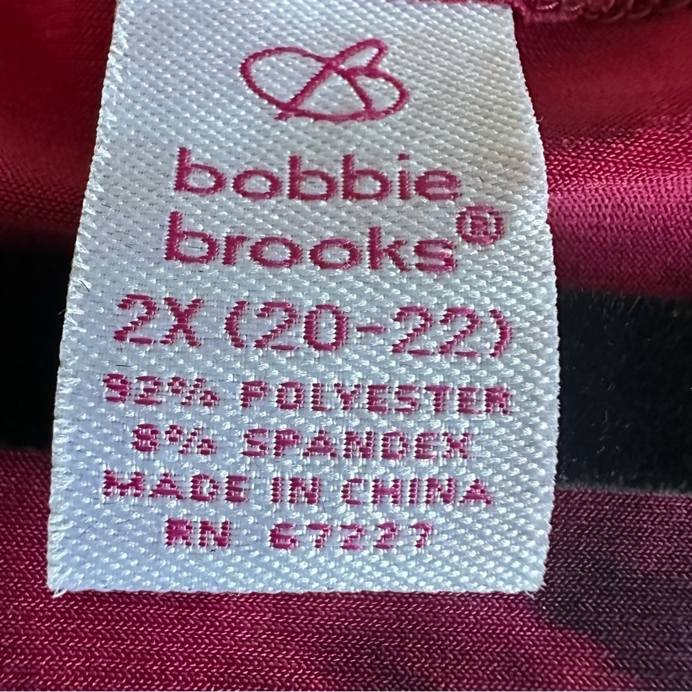 Bobbie Brooks Womens 2X Top Sequin Tie Dye Flowy Office Stretch Boho Colorful - Picture 9 of 10
